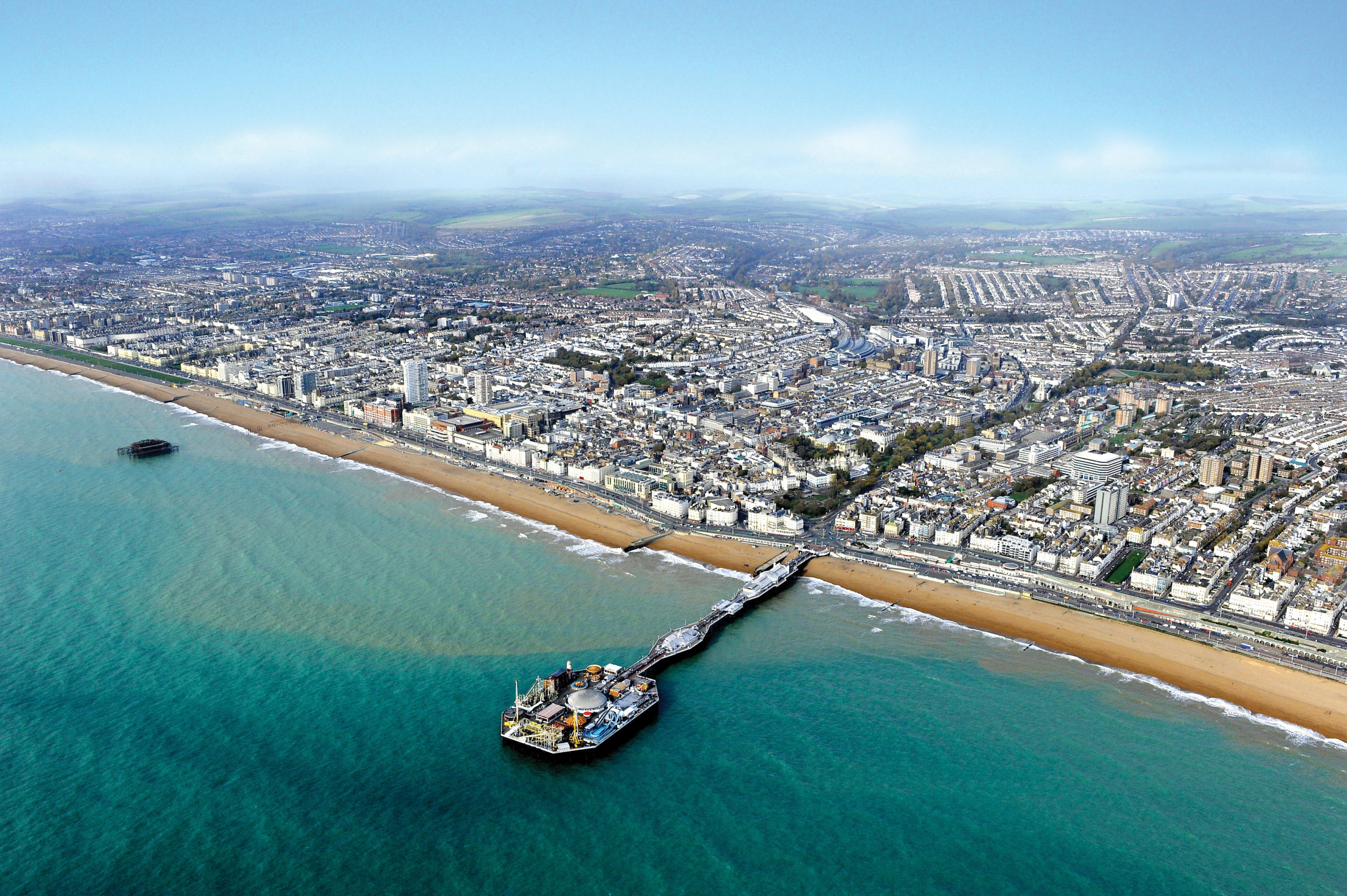 Aerial shot of Brighton Pier – Overtime