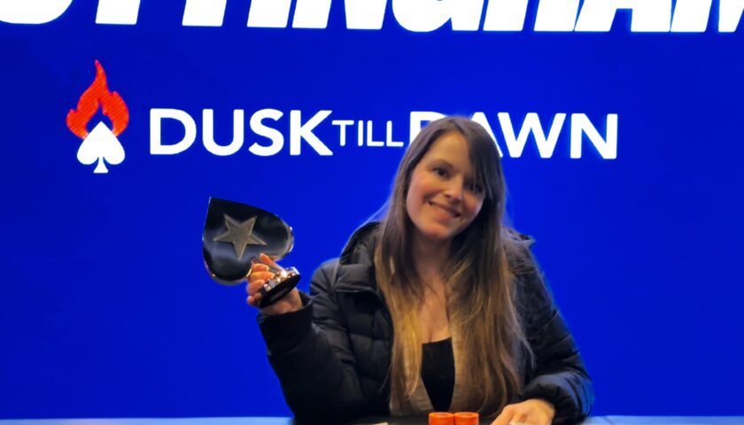 Maria Lampropulos. Winner of UKIPT Poker event in Nottingham. November 2024. Photo taken by Shreya Sanjeev